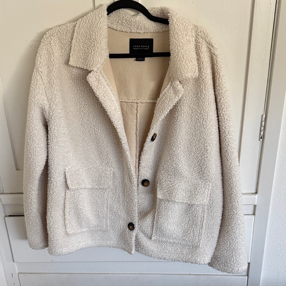 Sanctuary Cream Teddy Jacket